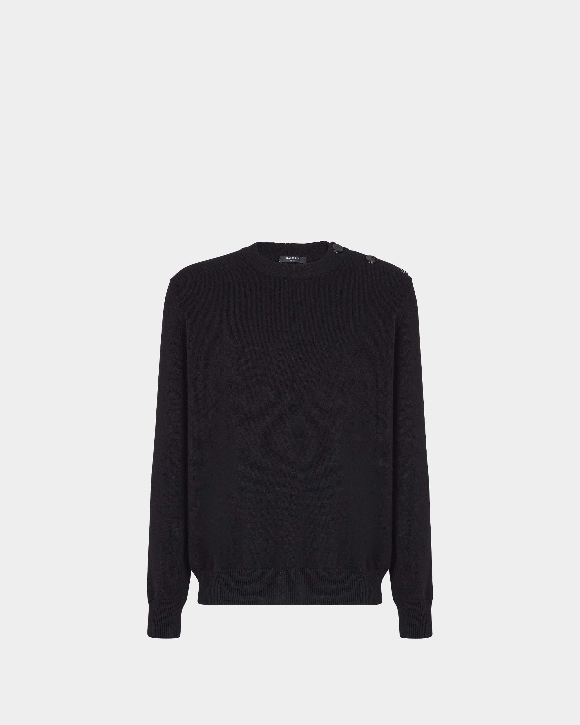 排釦設計環保喀什米爾針織毛衣