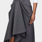 GIVENCHY 抓褶羊毛長裙