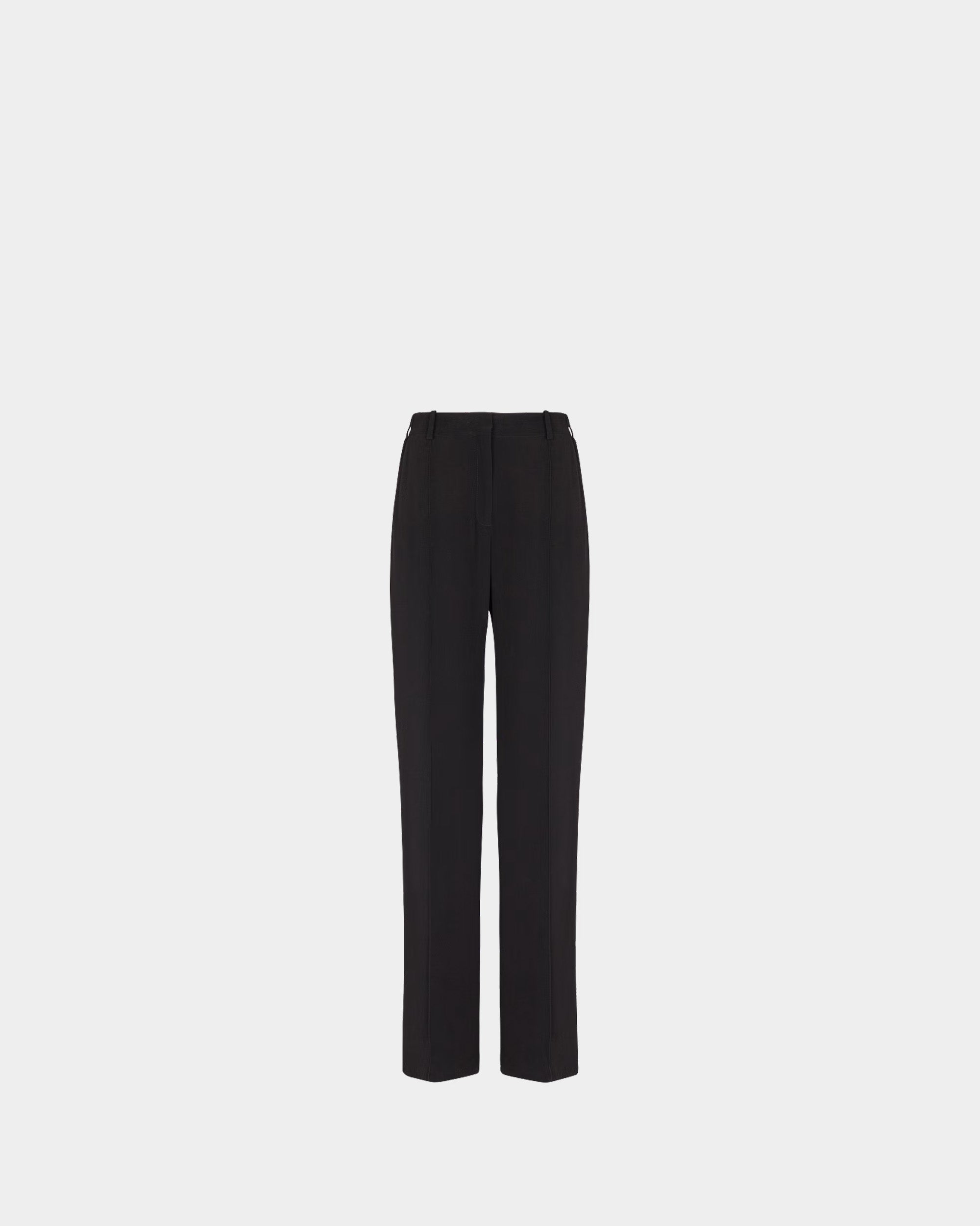 BALMAIN 絲紗直筒西裝長褲