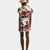 DOLCE&GABBANA  熱帶花卉短版襯衫