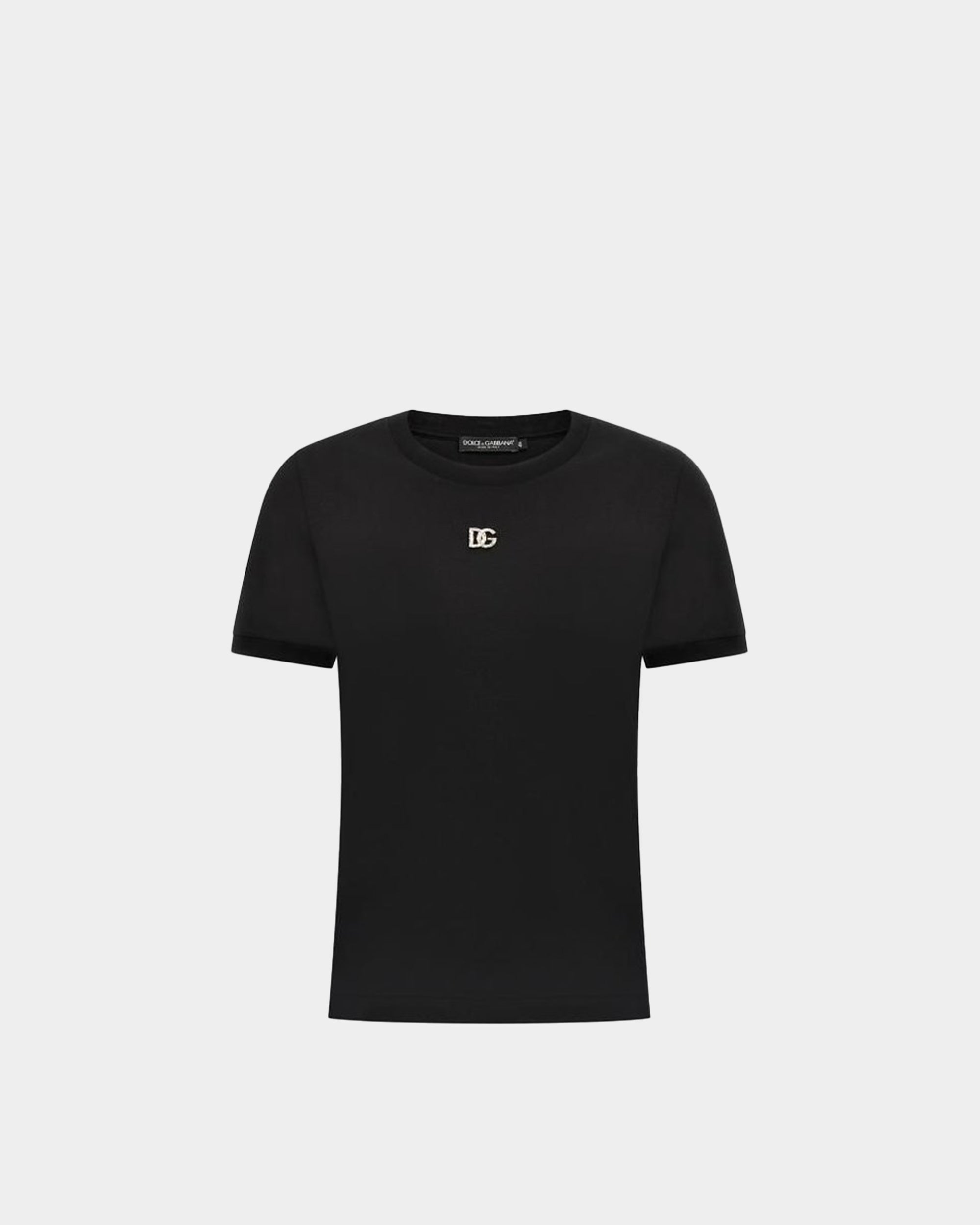 DOLCE&GABBANA 金屬 LOGO 短袖 T-shirt
