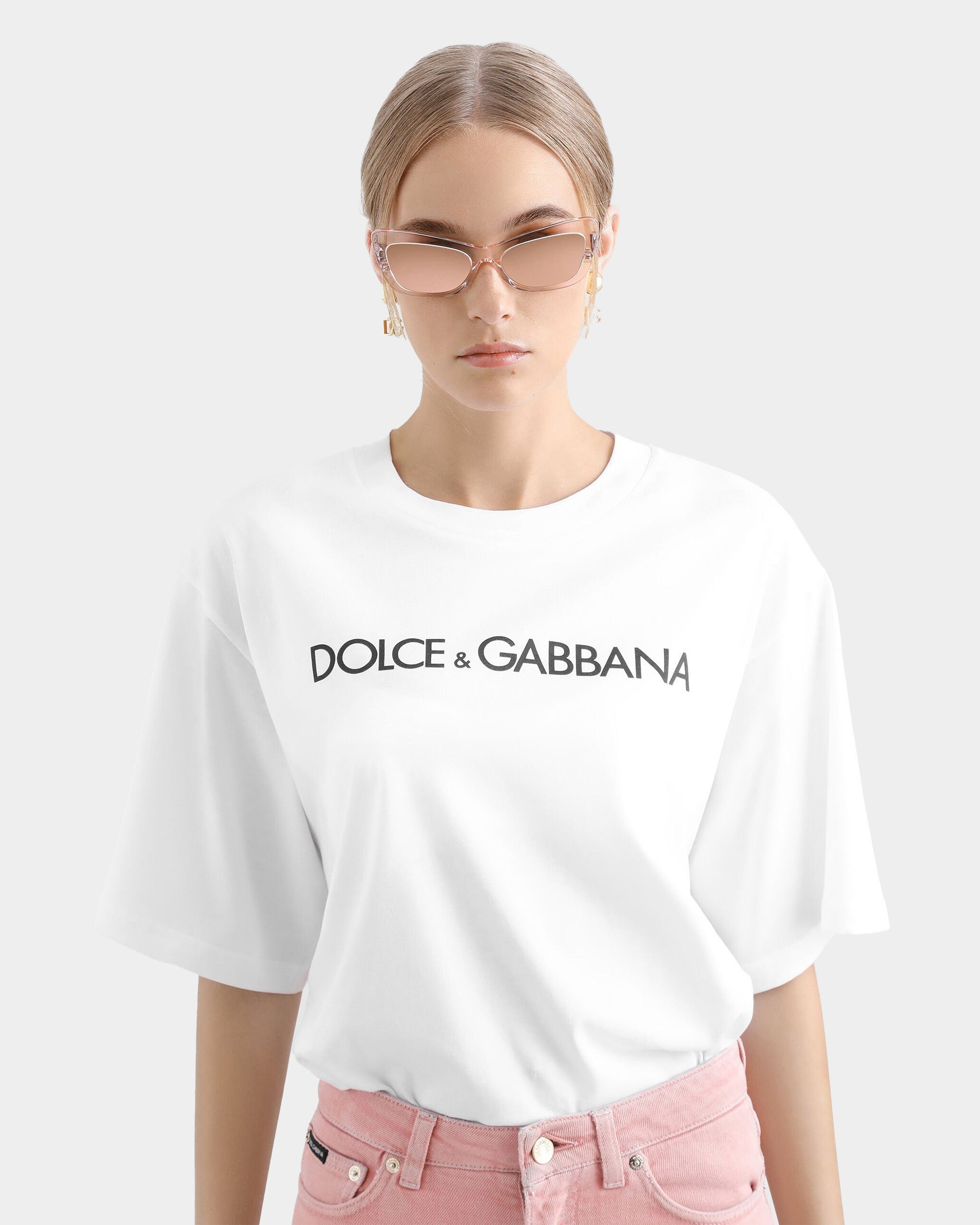 DOLCE&GABBANA 英文字樣印花 T-shirt