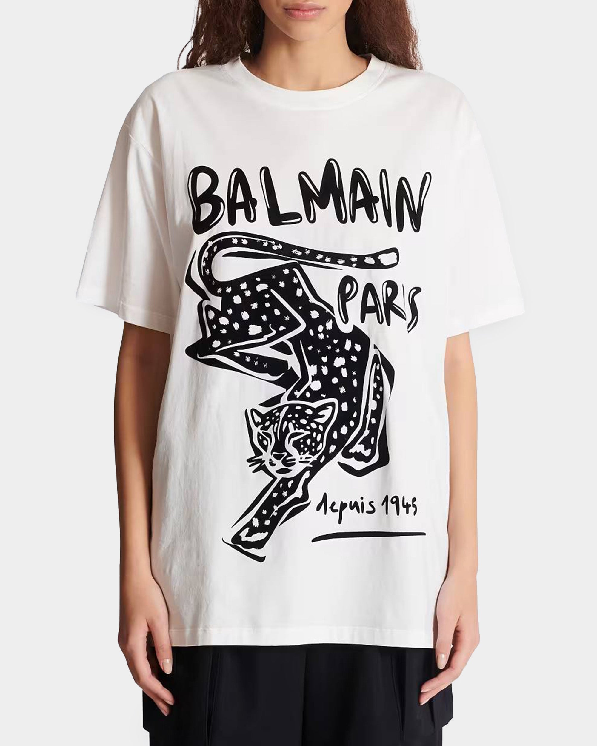 豹紋印花 Logo T-Shirt