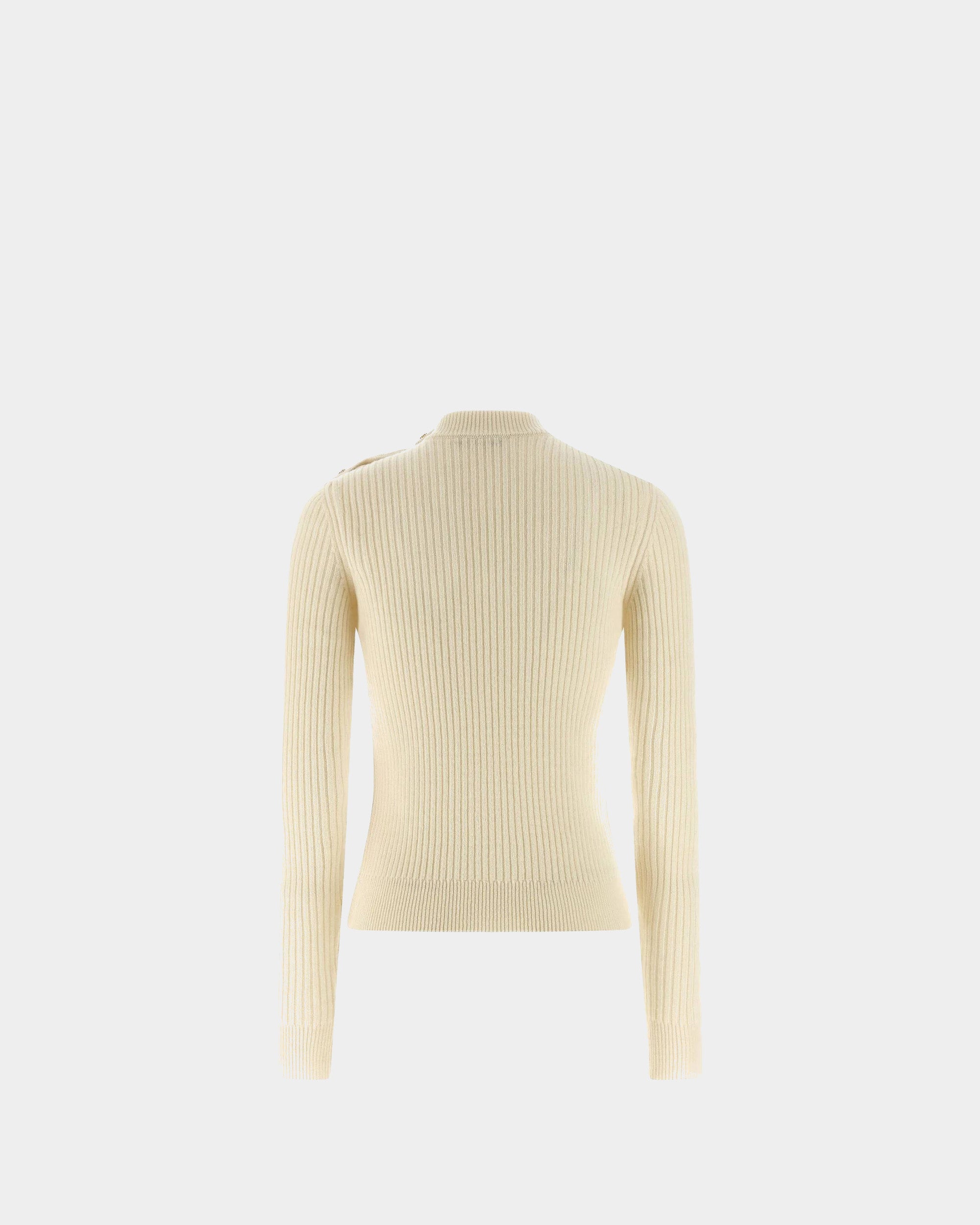 BALMAIN 金扣羅紋針織毛衣