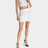 BALMAIN 針織金釦短版上衣