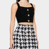 BALMAIN 針織金釦短版上衣