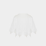 BALMAIN 徽章刺繡短版上衣