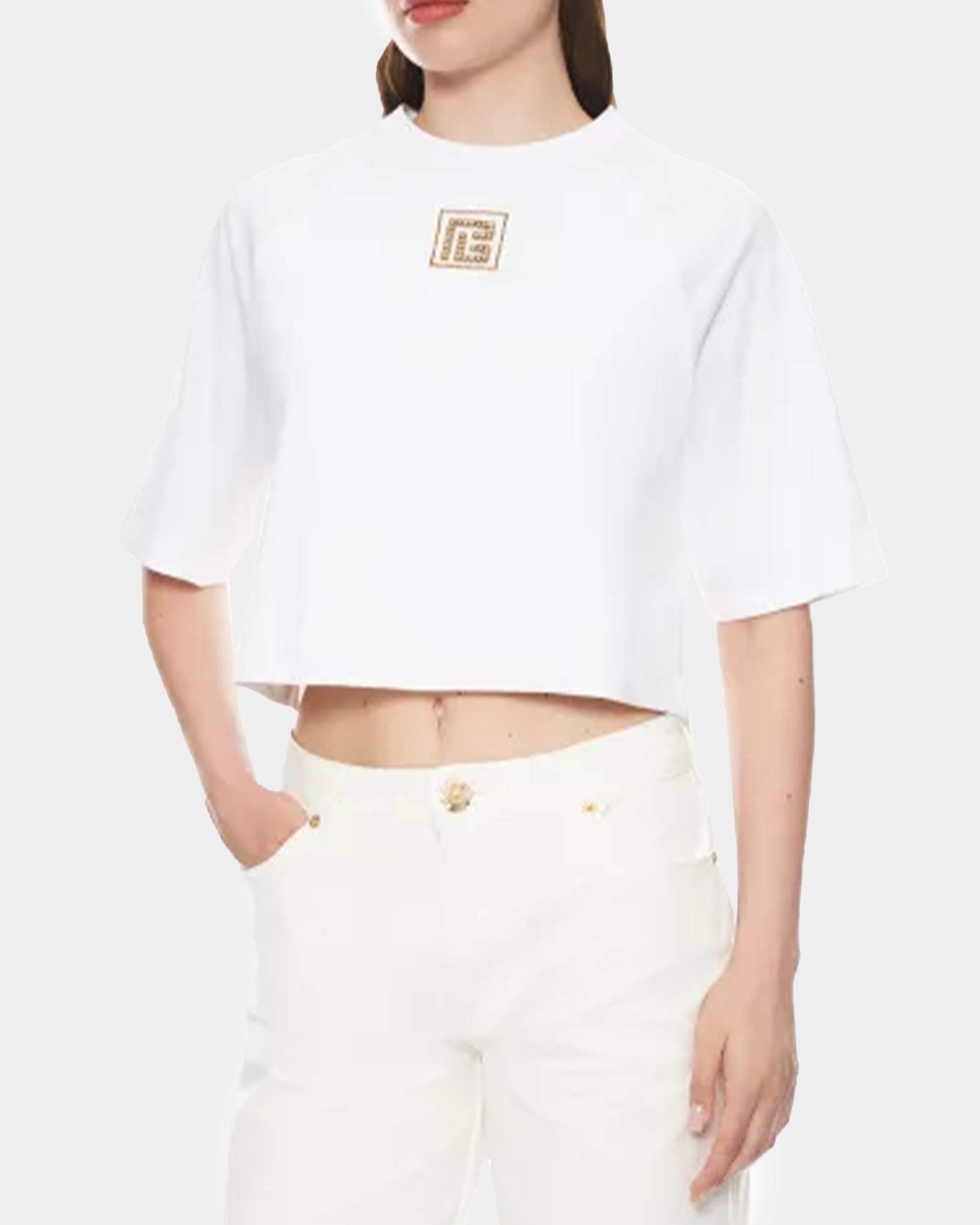 LOGO 簡約經典短版上衣