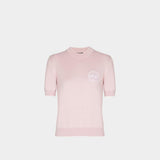 BALMAIN 徽章刺繡針織上衣