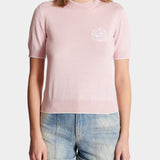 BALMAIN 徽章刺繡針織上衣