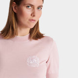 BALMAIN 徽章刺繡針織上衣