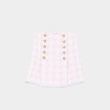 BALMAIN 金扣迷你裙