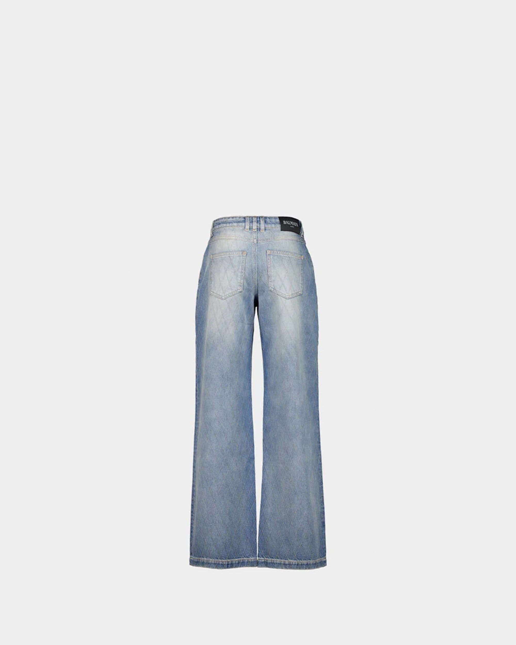 QUILTED STRAIGHT JEANS