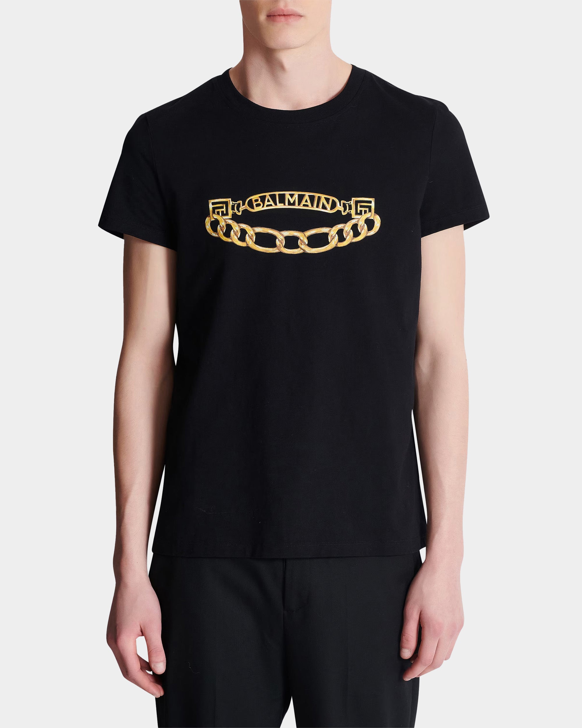 金屬鏈飾印花 T-Shirt