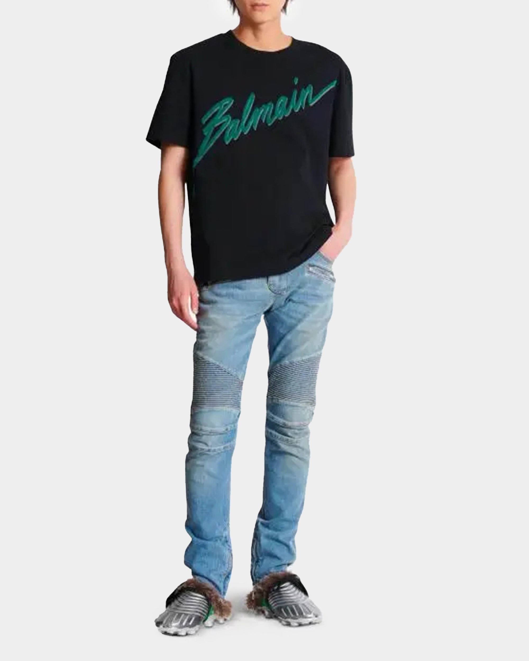 字母印花棉質 T-Shirt