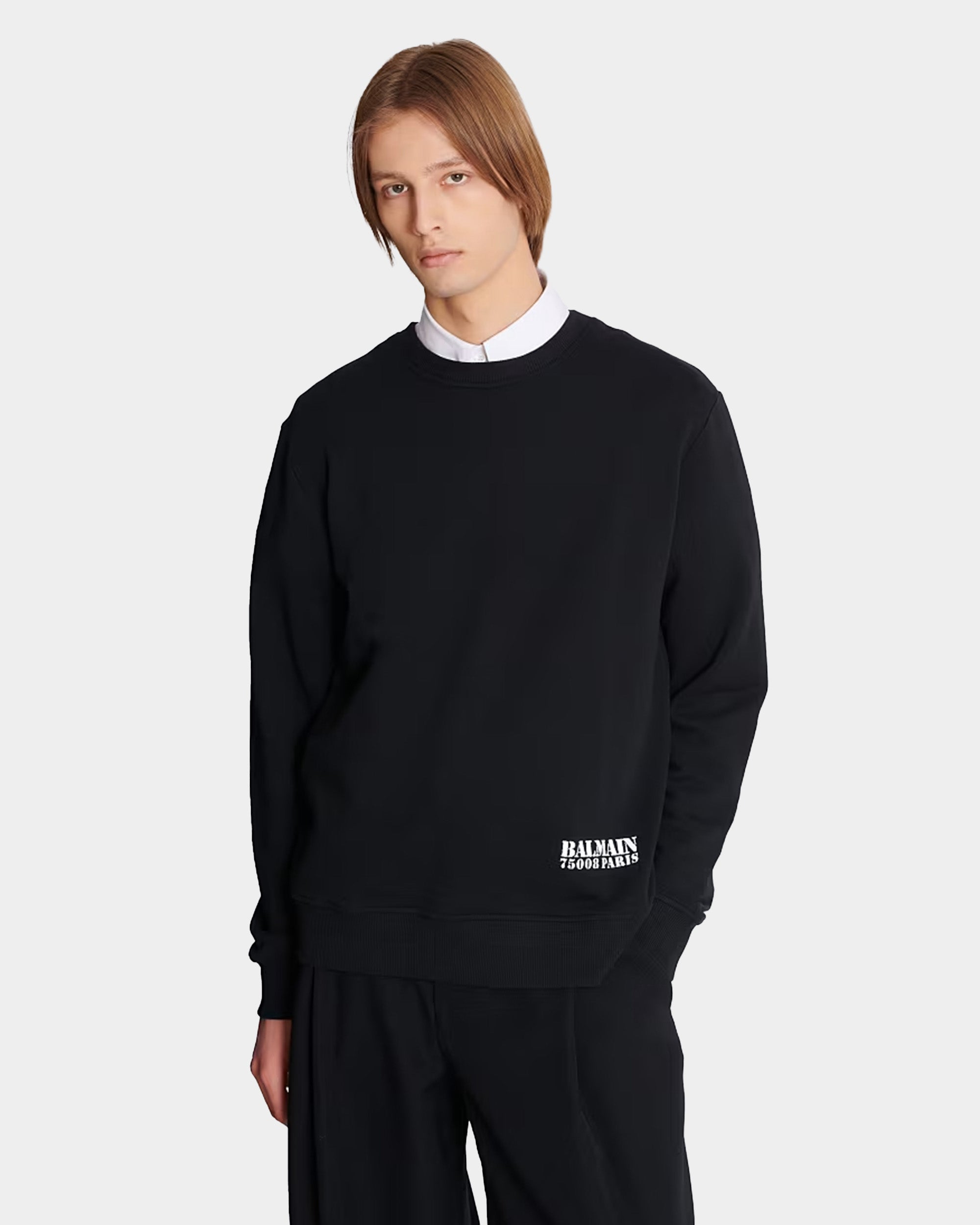 BALMAIN 小標印花大學 T