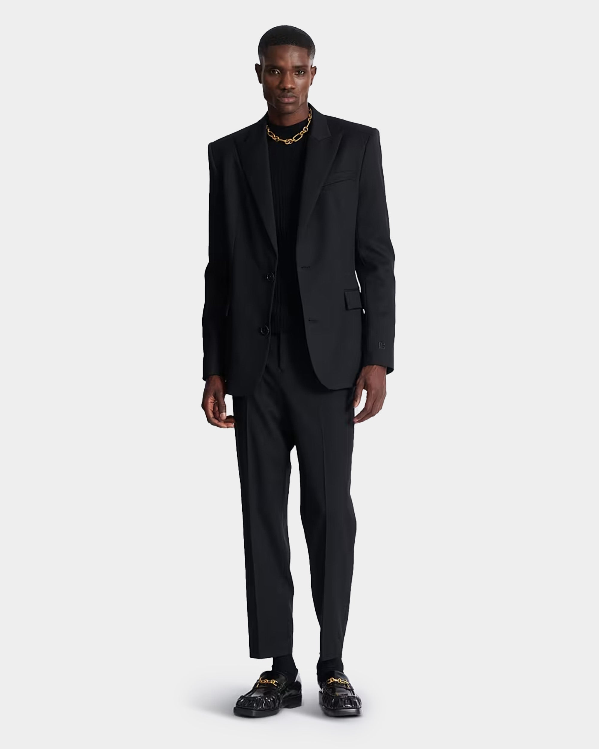 BALMAIN 經典剪裁羊毛西裝外套