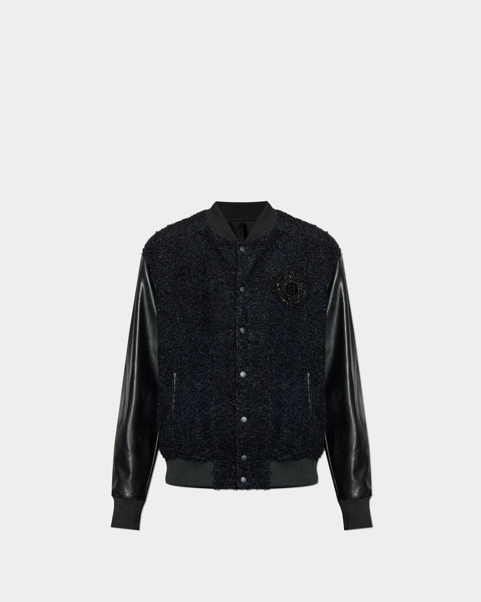 BALMAIN 拼接飛行夾克外套
