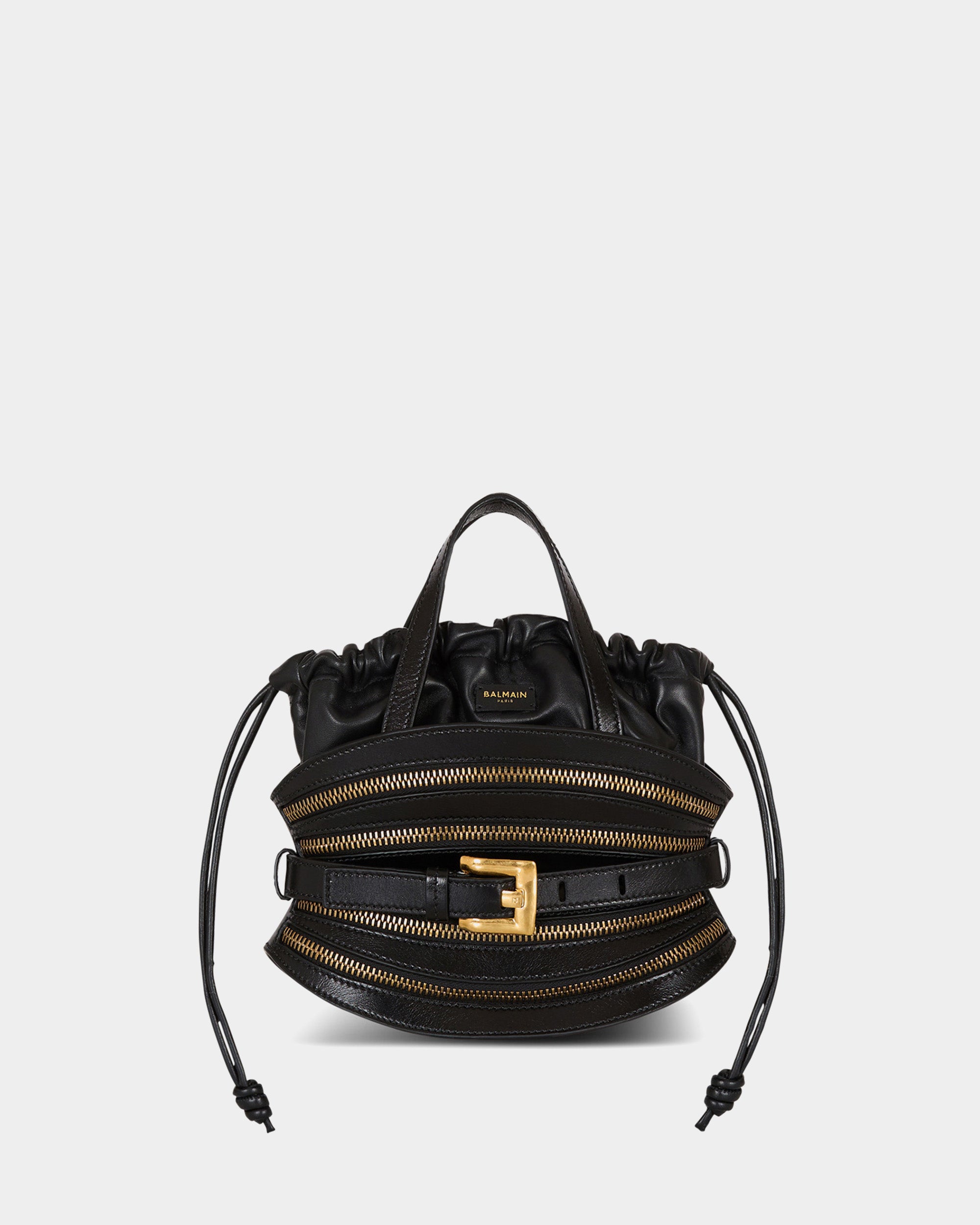 BALMAIN 迷你造型小牛皮包