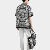 DOLCE&GABBANA Maiolica 印花短袖襯衫