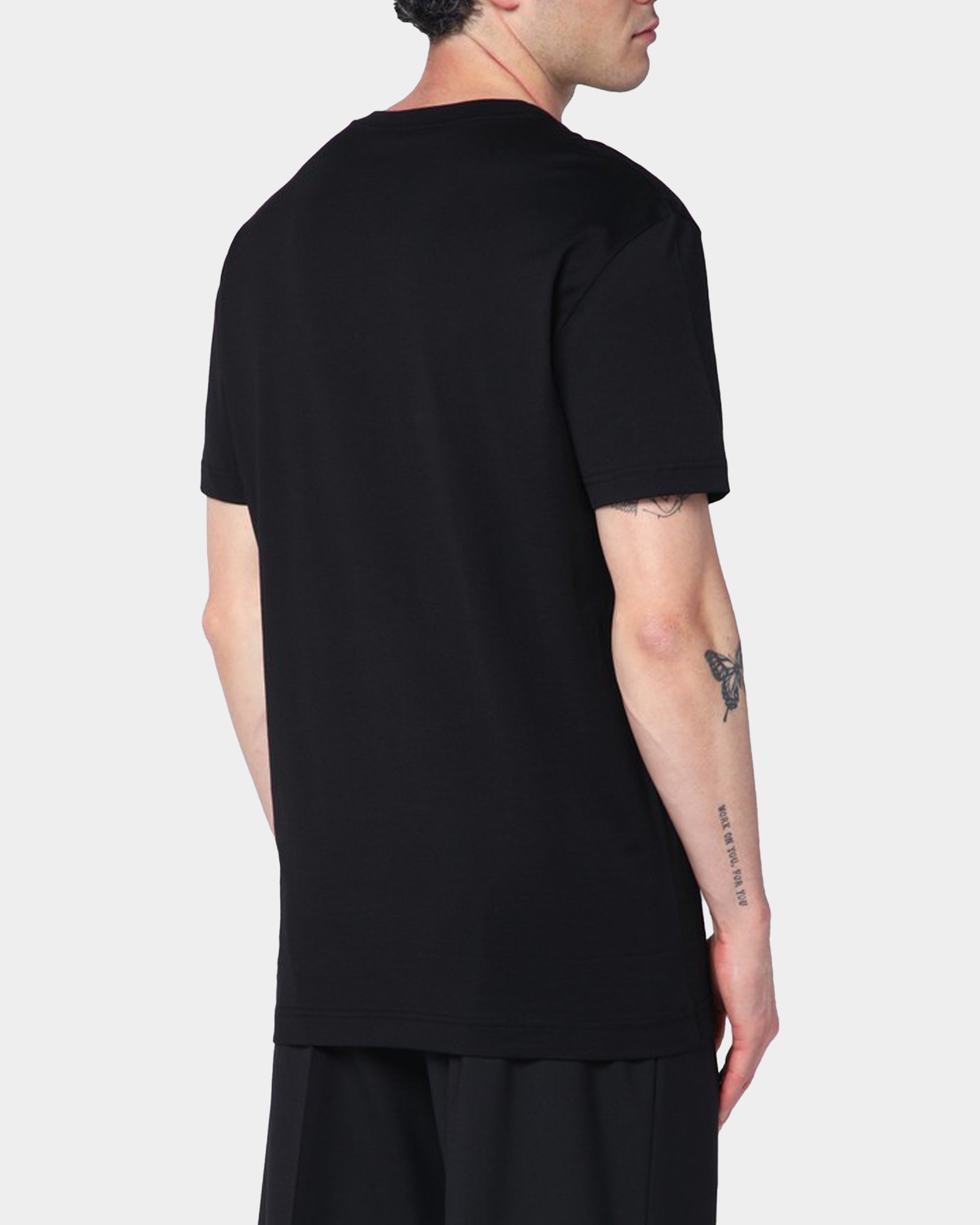 DOLCE&GABBANA 刺繡 LOGO T-shirt