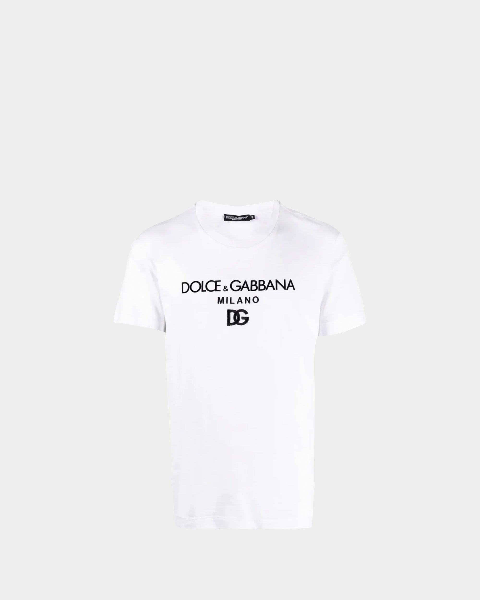 DOLCE&GABBANA 刺繡 LOGO T-shirt