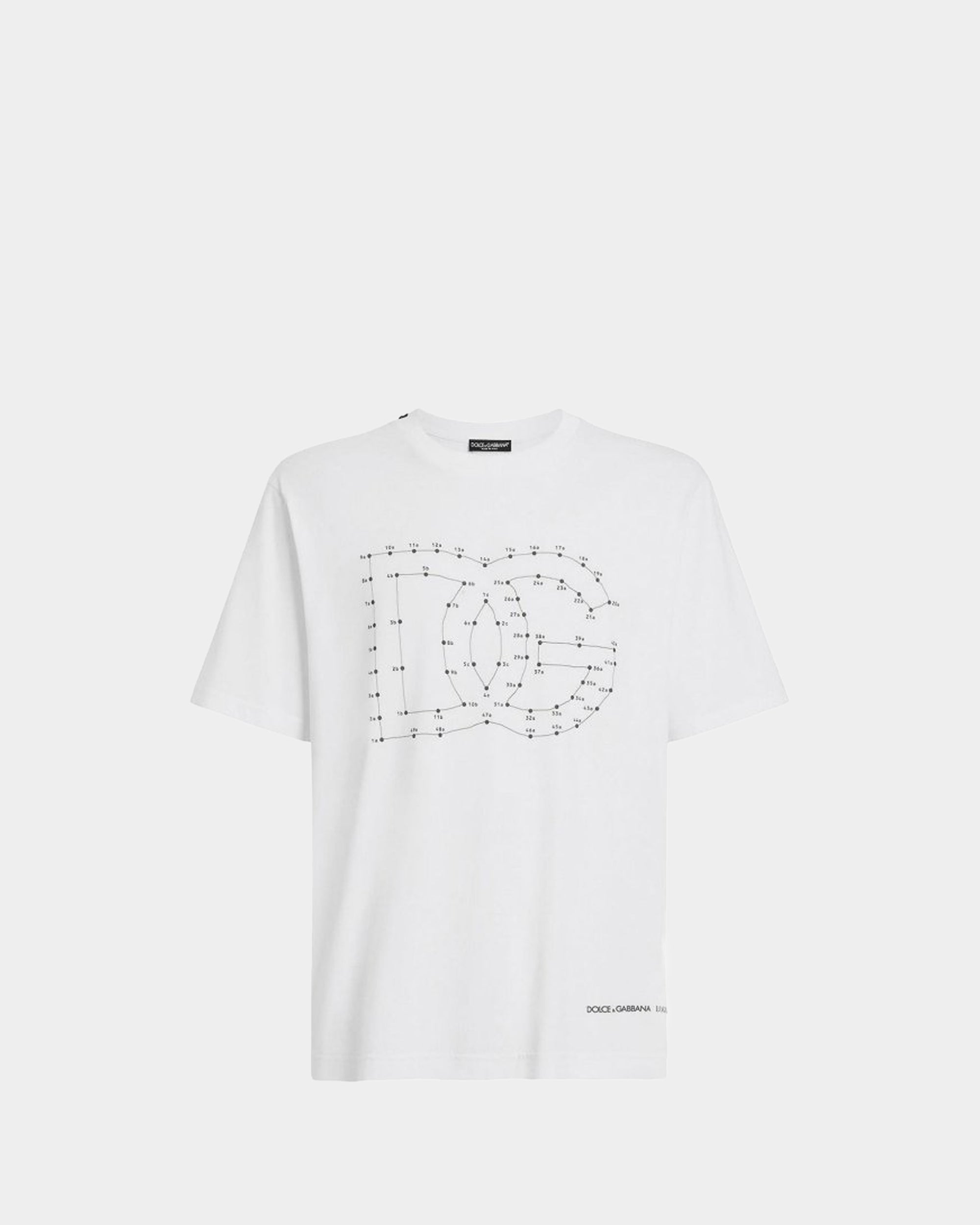 DOLCE&GABBANA  數字連線 LOGO T-shirt