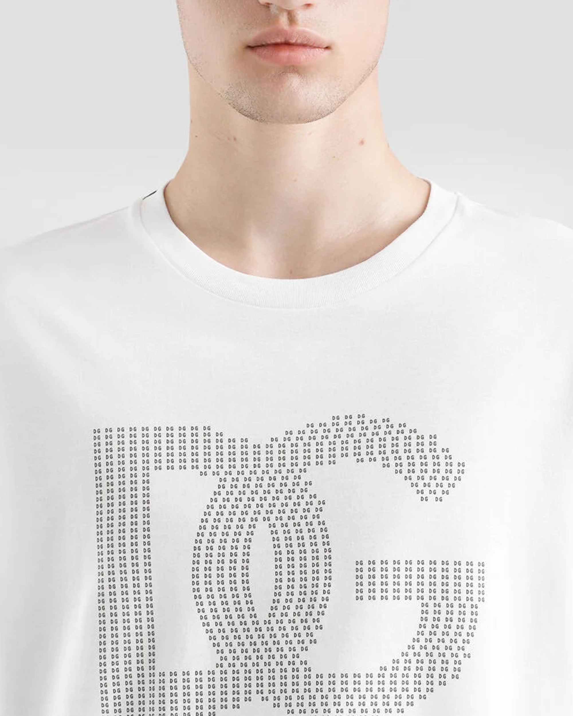 DOLCE&GABBANA  水鑽 LOGO T-shirt