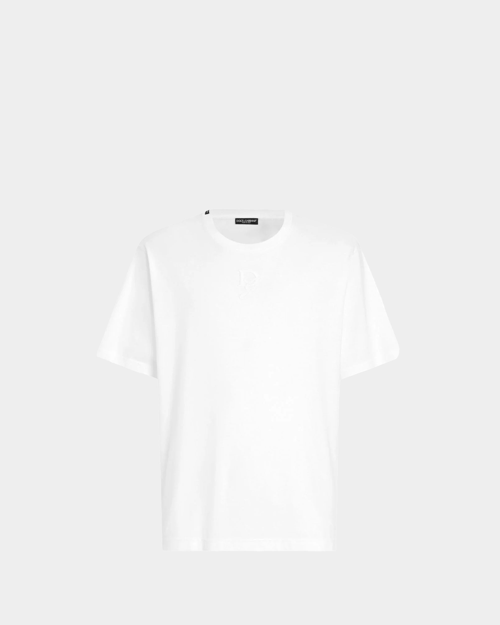DOLCE&GABBANA 刺繡 LOGO T-shirt