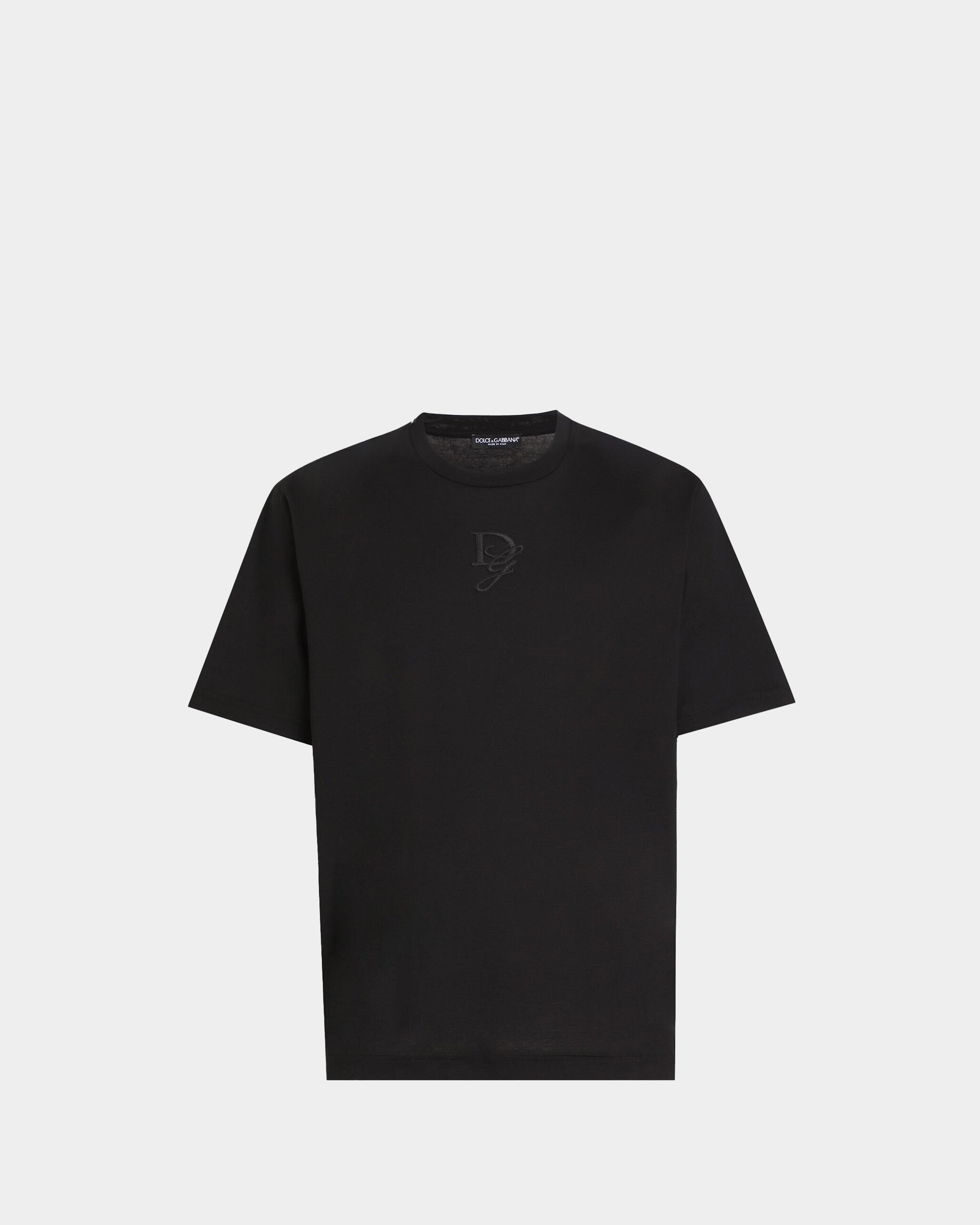 DOLCE&GABBANA 刺繡 LOGO T-shirt