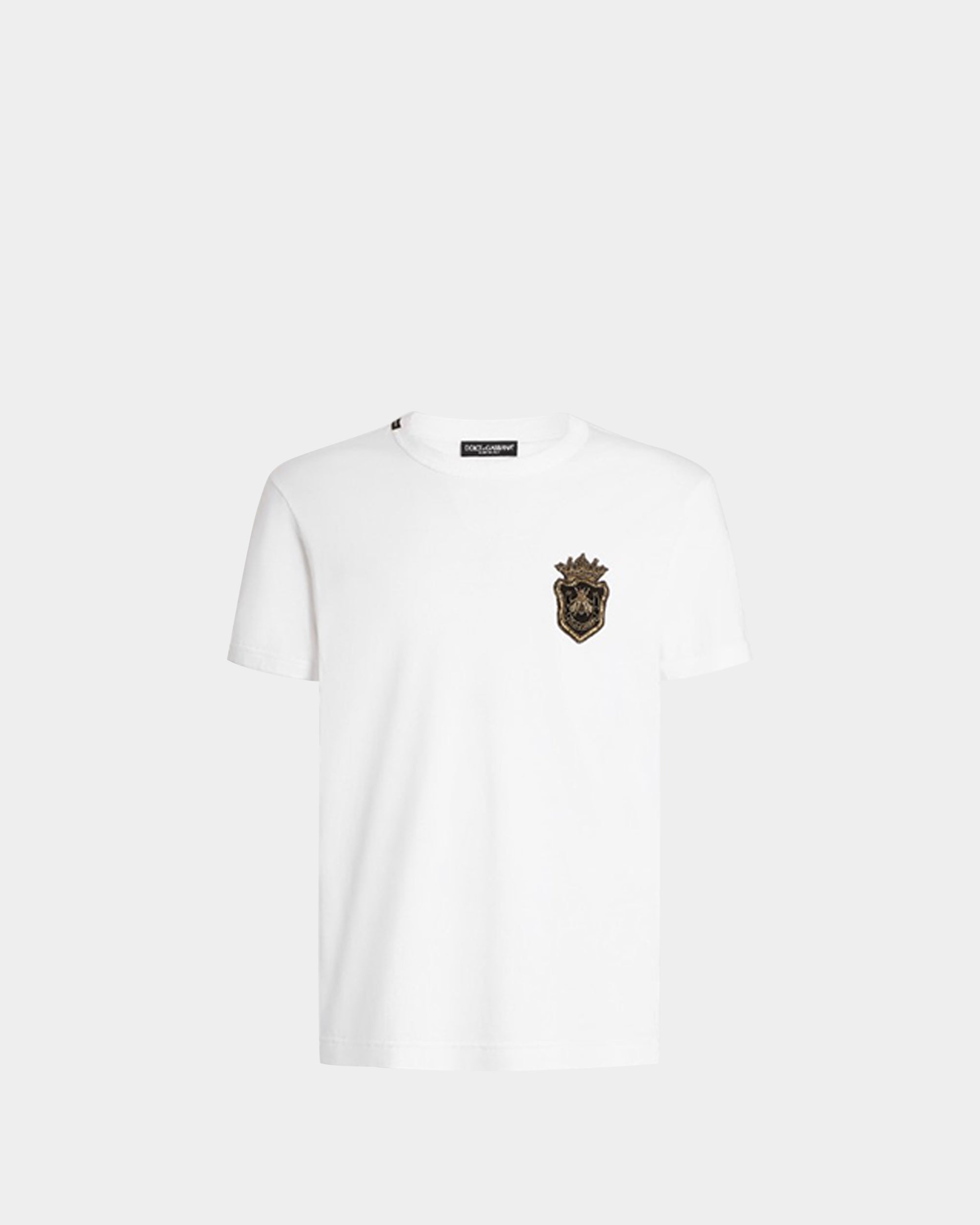 DOLCE&GABBANA  盾型徽章刺繡貼布 T-shirt