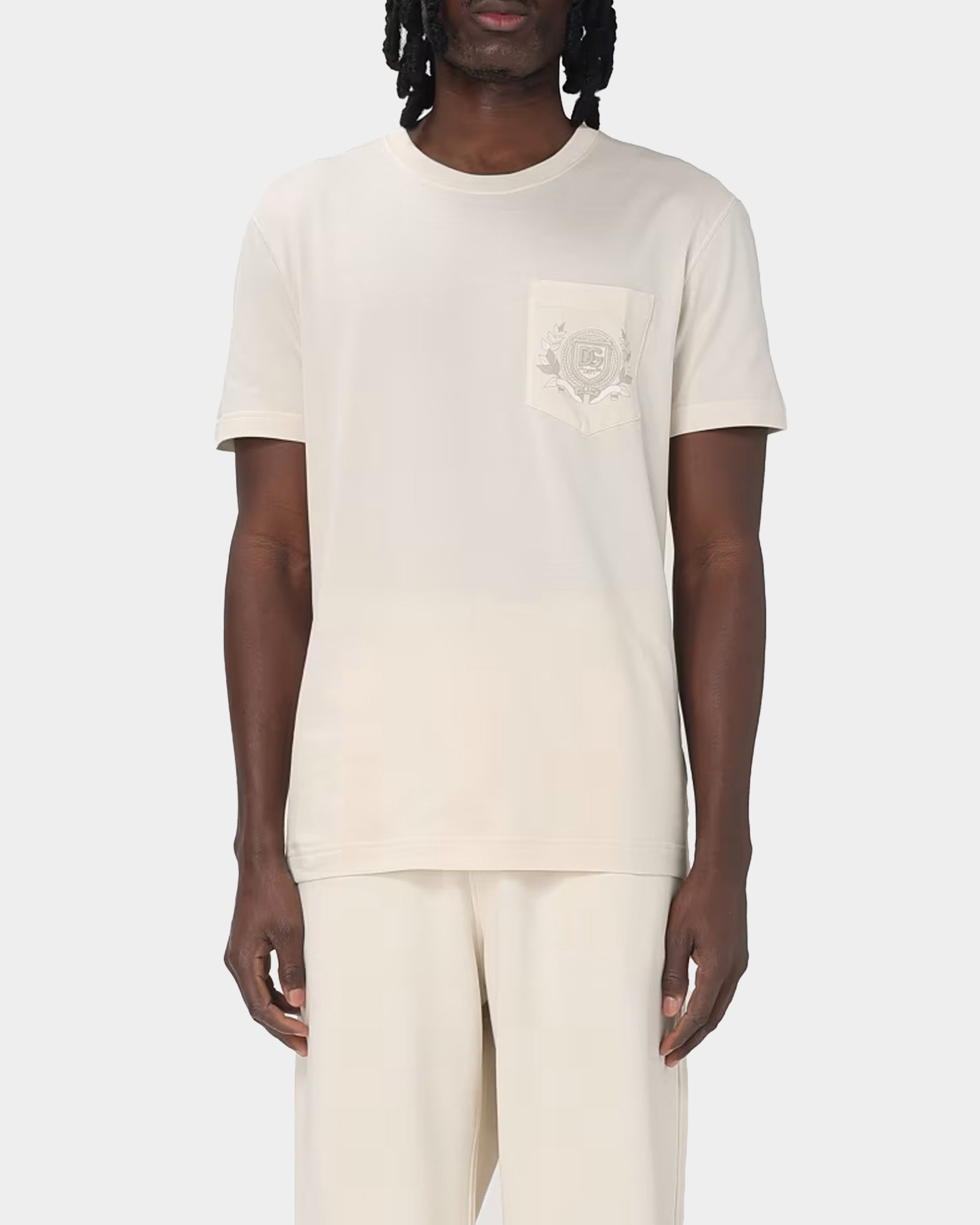 DOLCE&GABBANA 月桂葉徽章 LOGO T-shirt