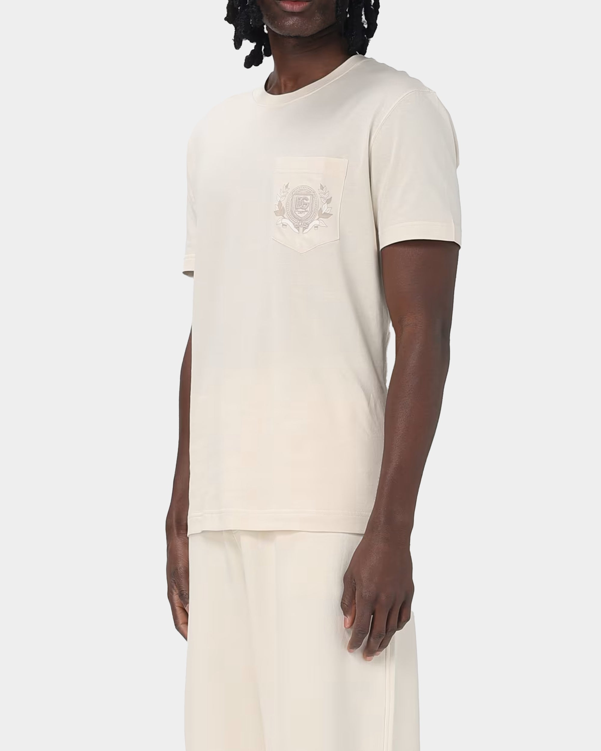 DOLCE&GABBANA 月桂葉徽章 LOGO T-shirt