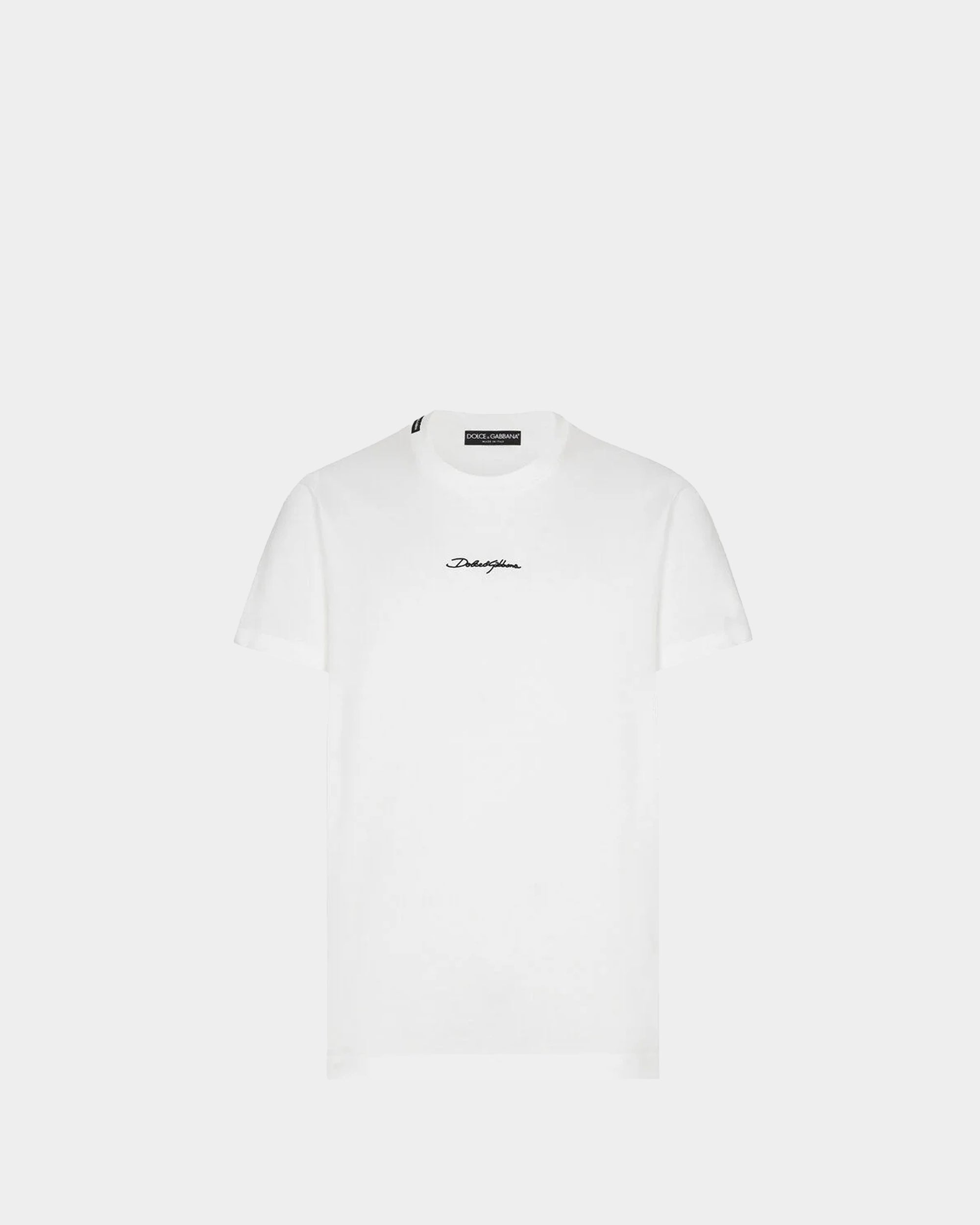 DOLCE&GABBANA  手寫 LOGO 刺繡 T-shirt