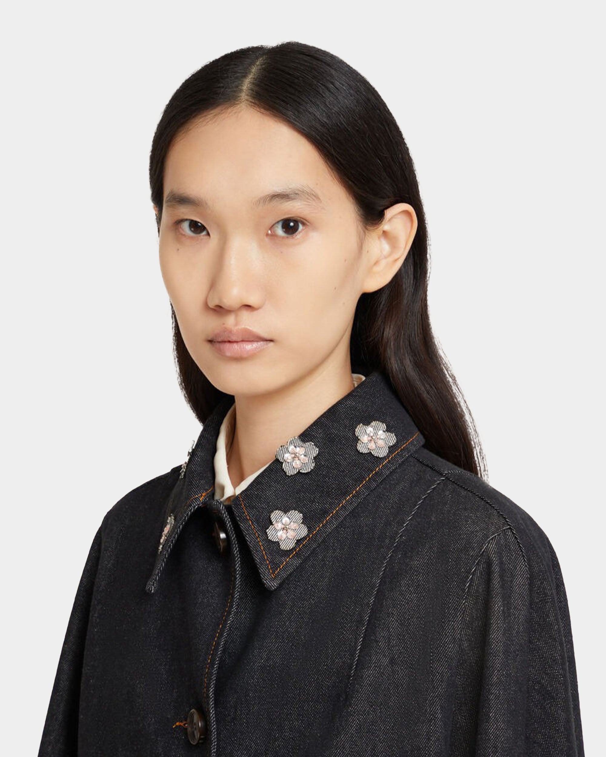 雛菊丹寧短版外套