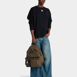 尼龍拼接小牛皮後背包