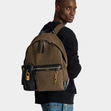 尼龍拼接小牛皮後背包