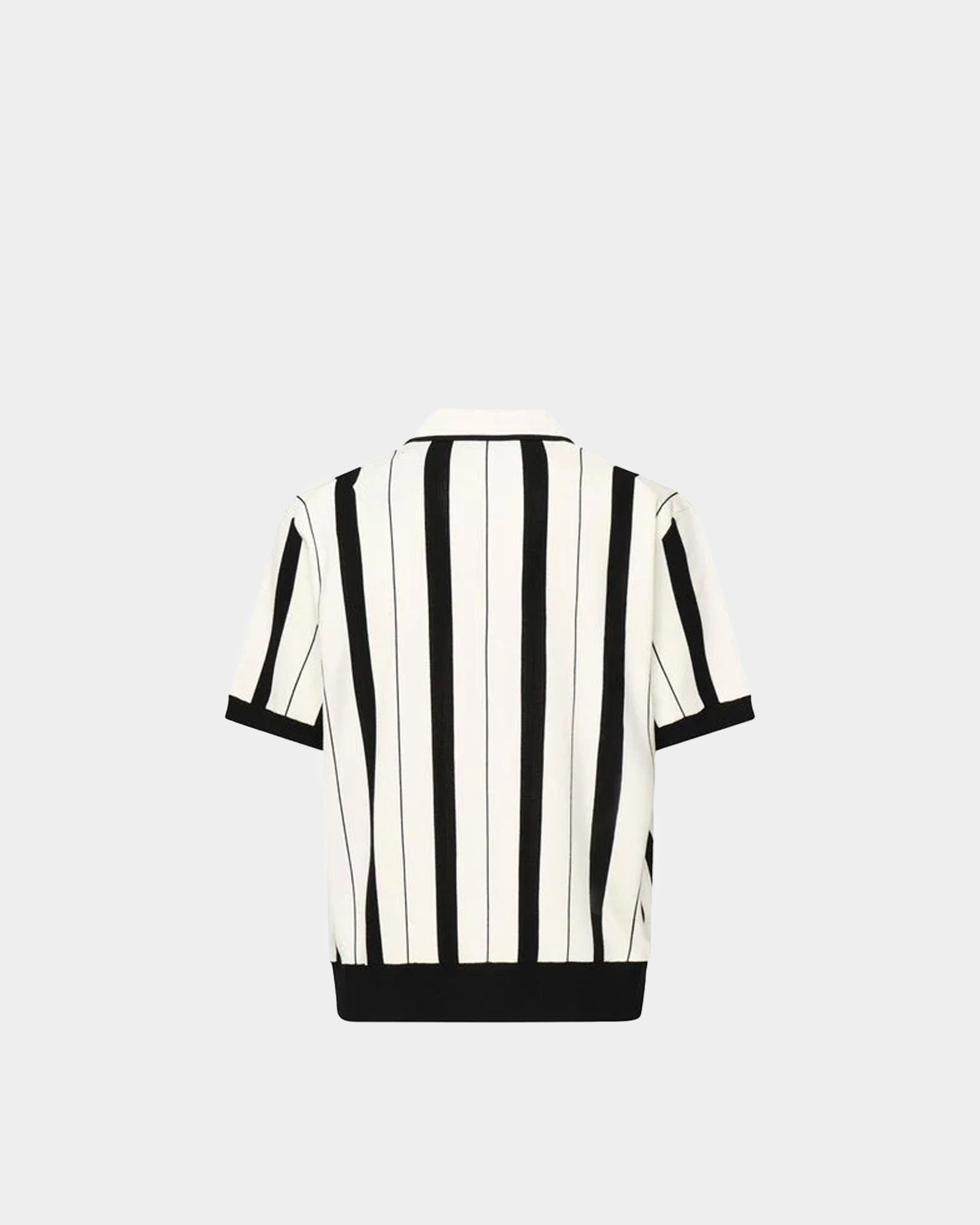 DOLCE&GABBANA  直紋V領Polo衫