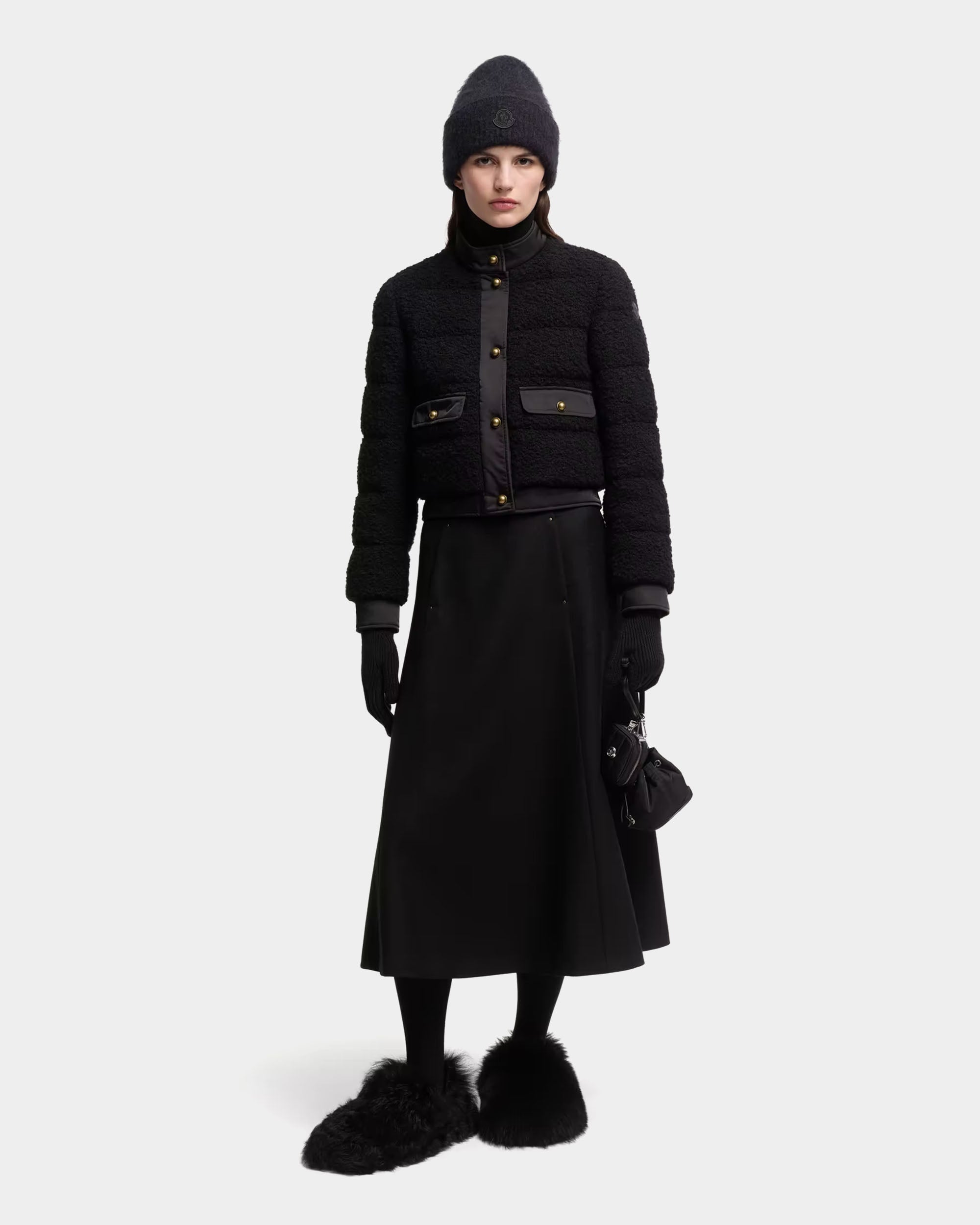 MONCLER Blandy 羊毛短版毛呢外套