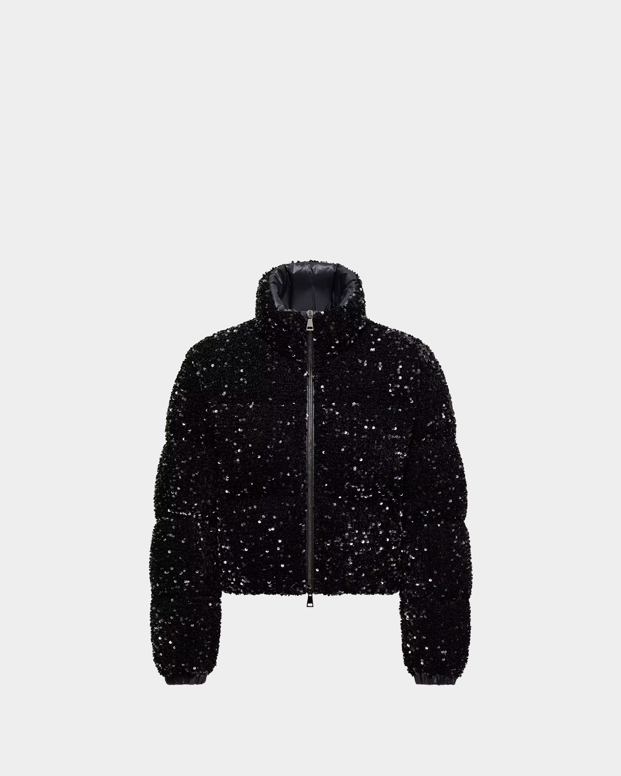 MONCLER 亮片短版羽絨外套