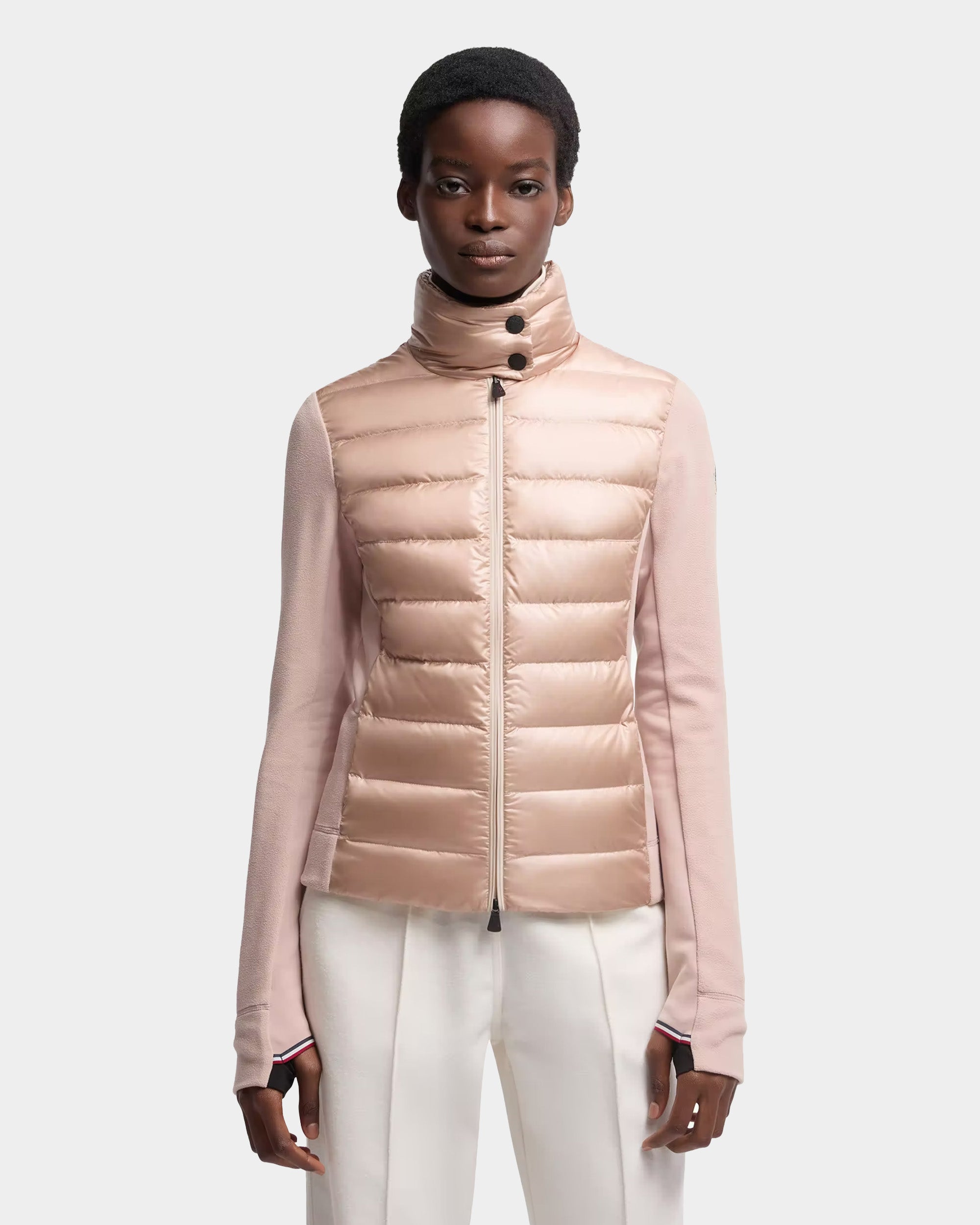 MONCLER 拼接立領外套