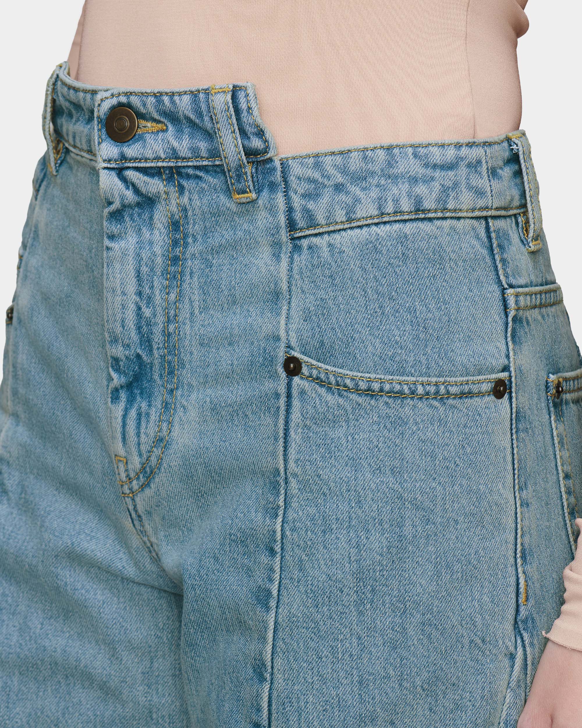 MAISON MARGIELA 不對稱造型牛仔褲