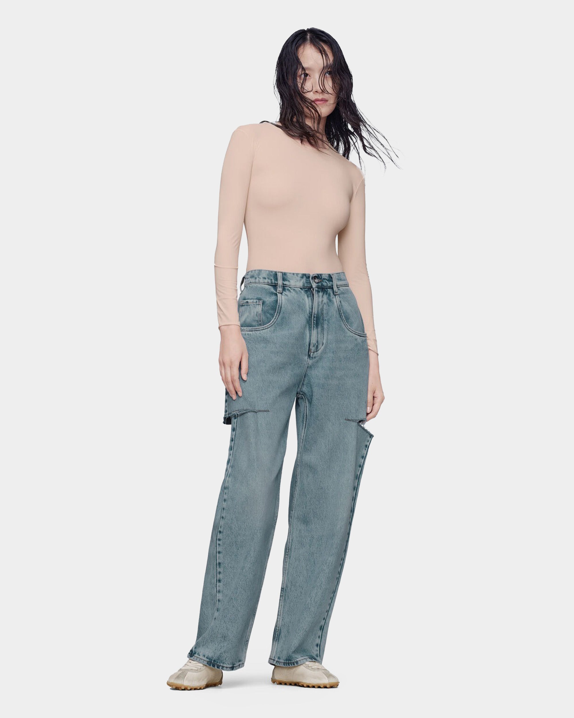 MAISON MARGIELA 破壞剪裁牛仔褲