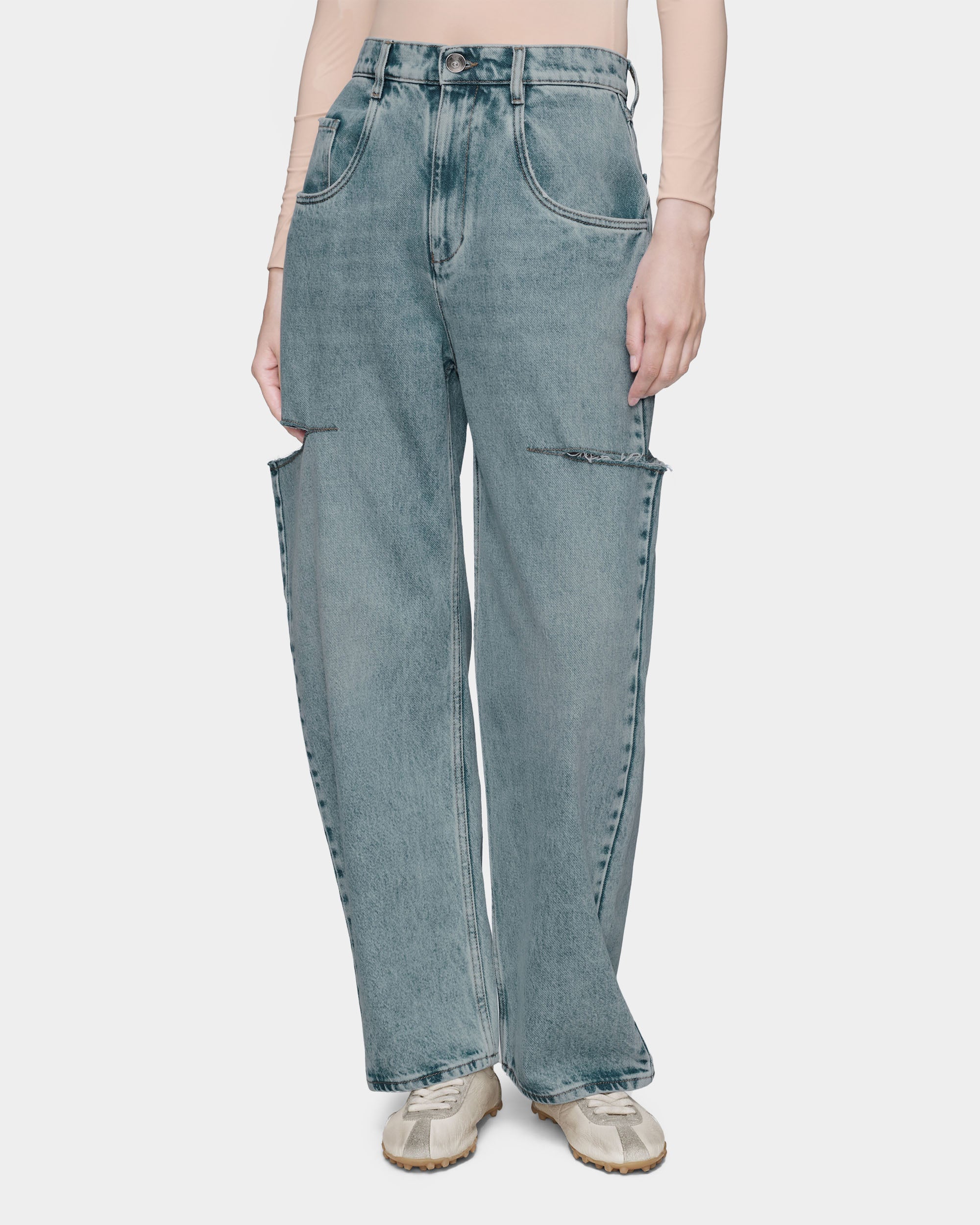 MAISON MARGIELA 破壞剪裁牛仔褲