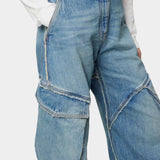 立體繭型牛仔褲