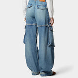 立體繭型牛仔褲