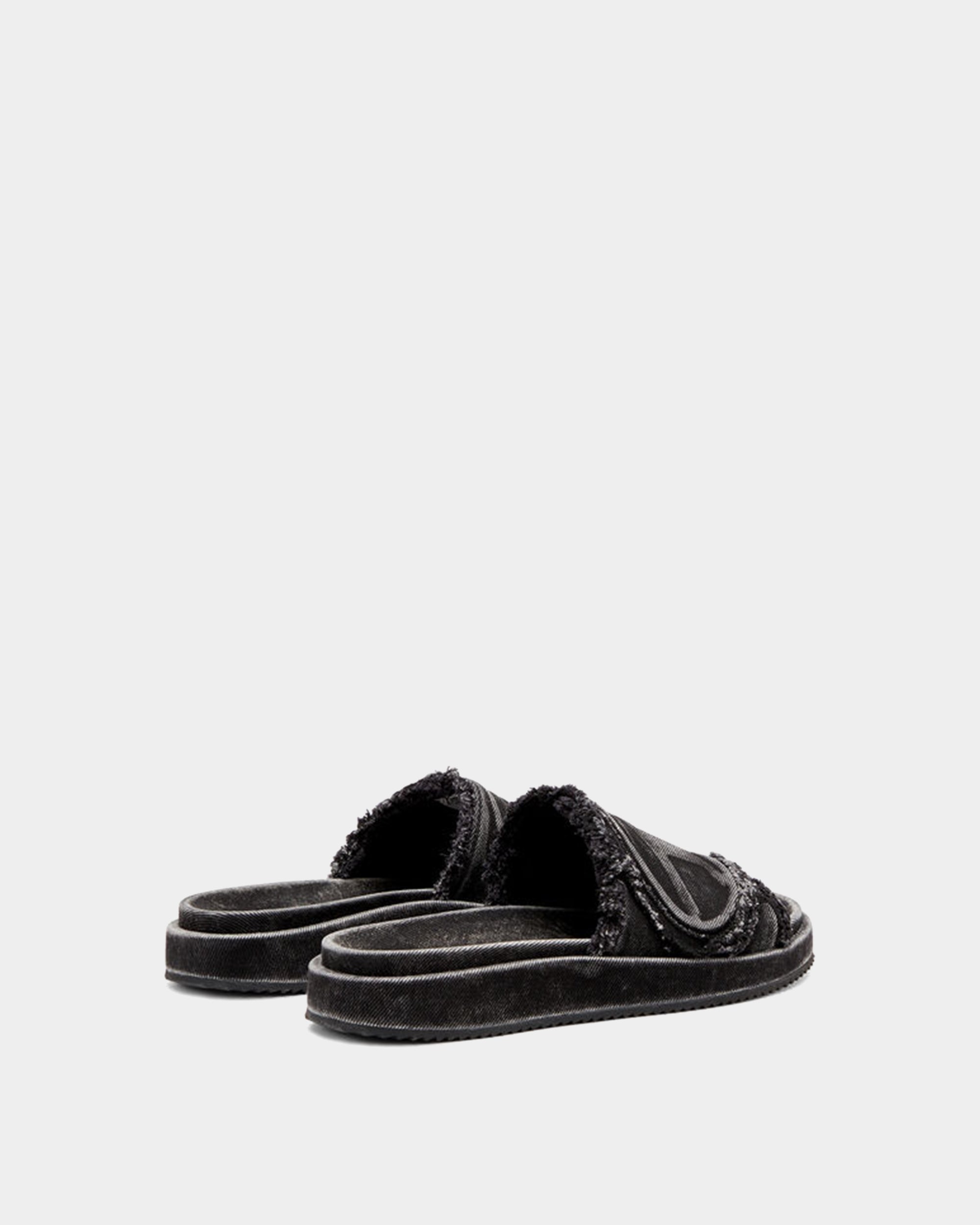 DIESEL DLogo丹寧拖鞋