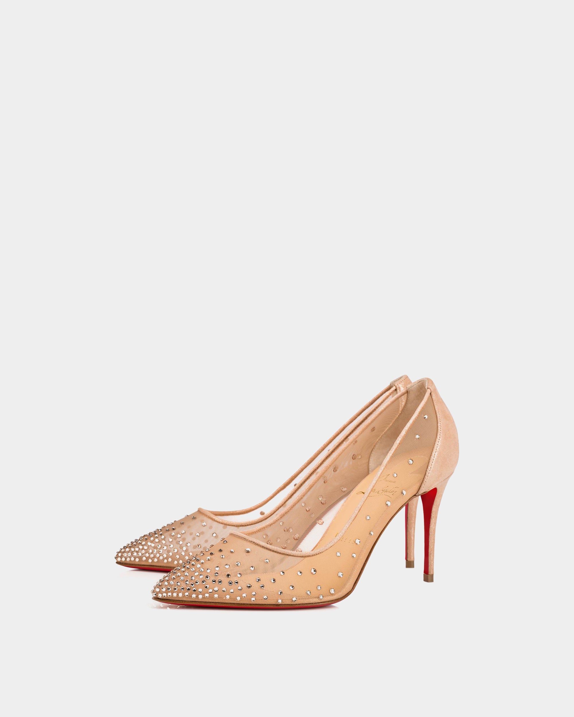 CHRISTIAN LOUBOUTIN 透明水鑽 8.5 cm 高跟鞋