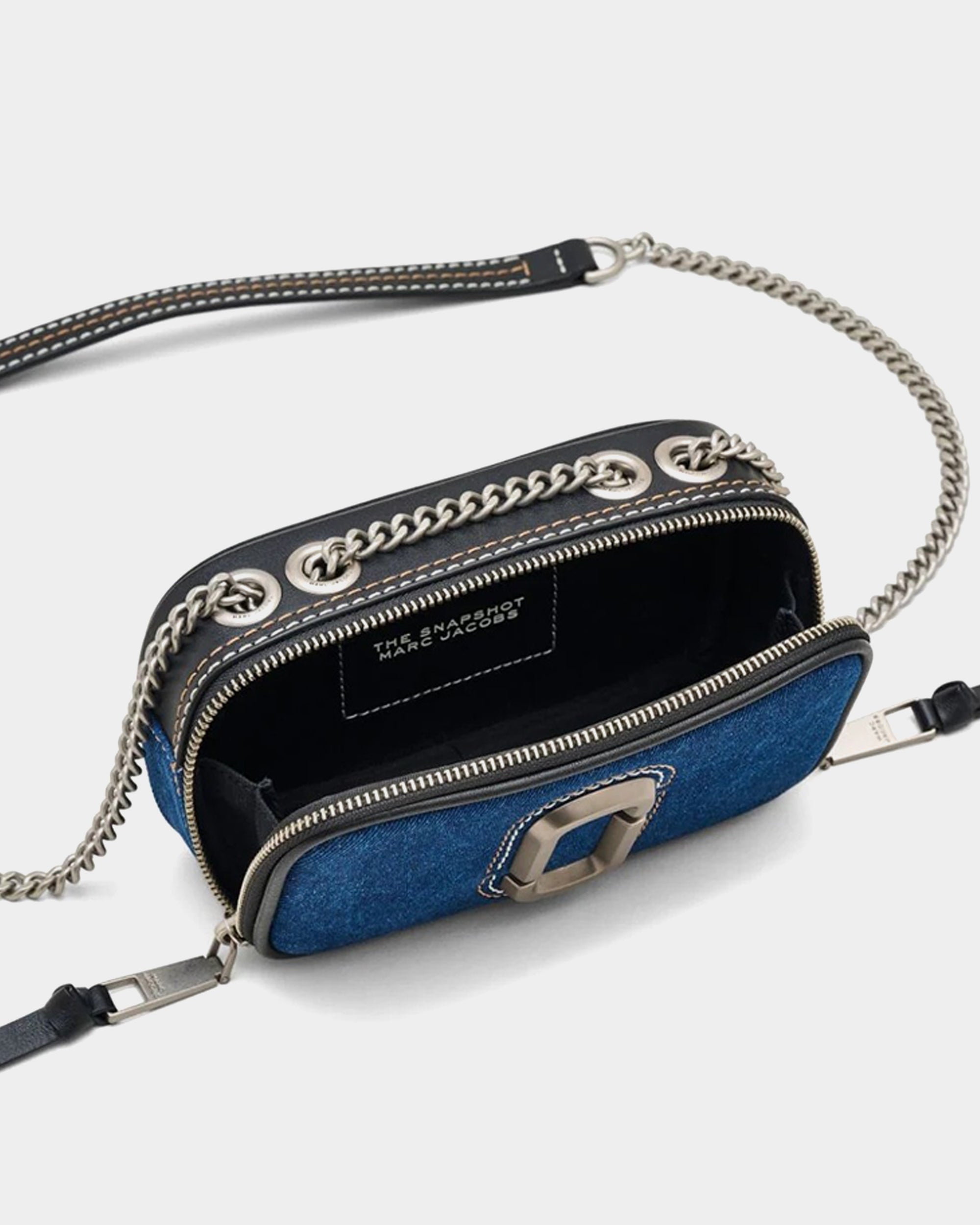 MARC JACOBS 金屬鍊條牛仔相機包