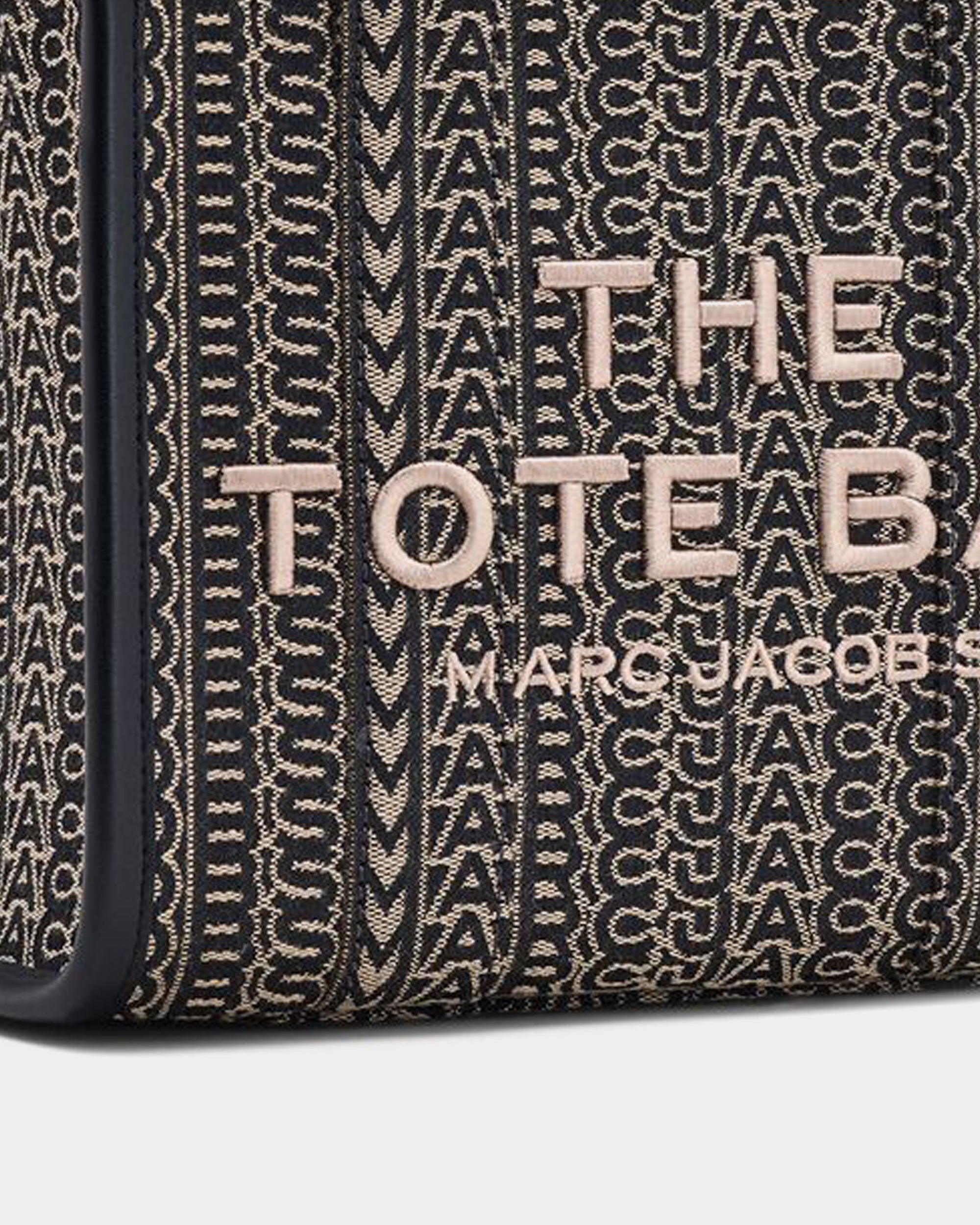 MARC JACOBS Large Tote Bag with Jacquard Lettering 